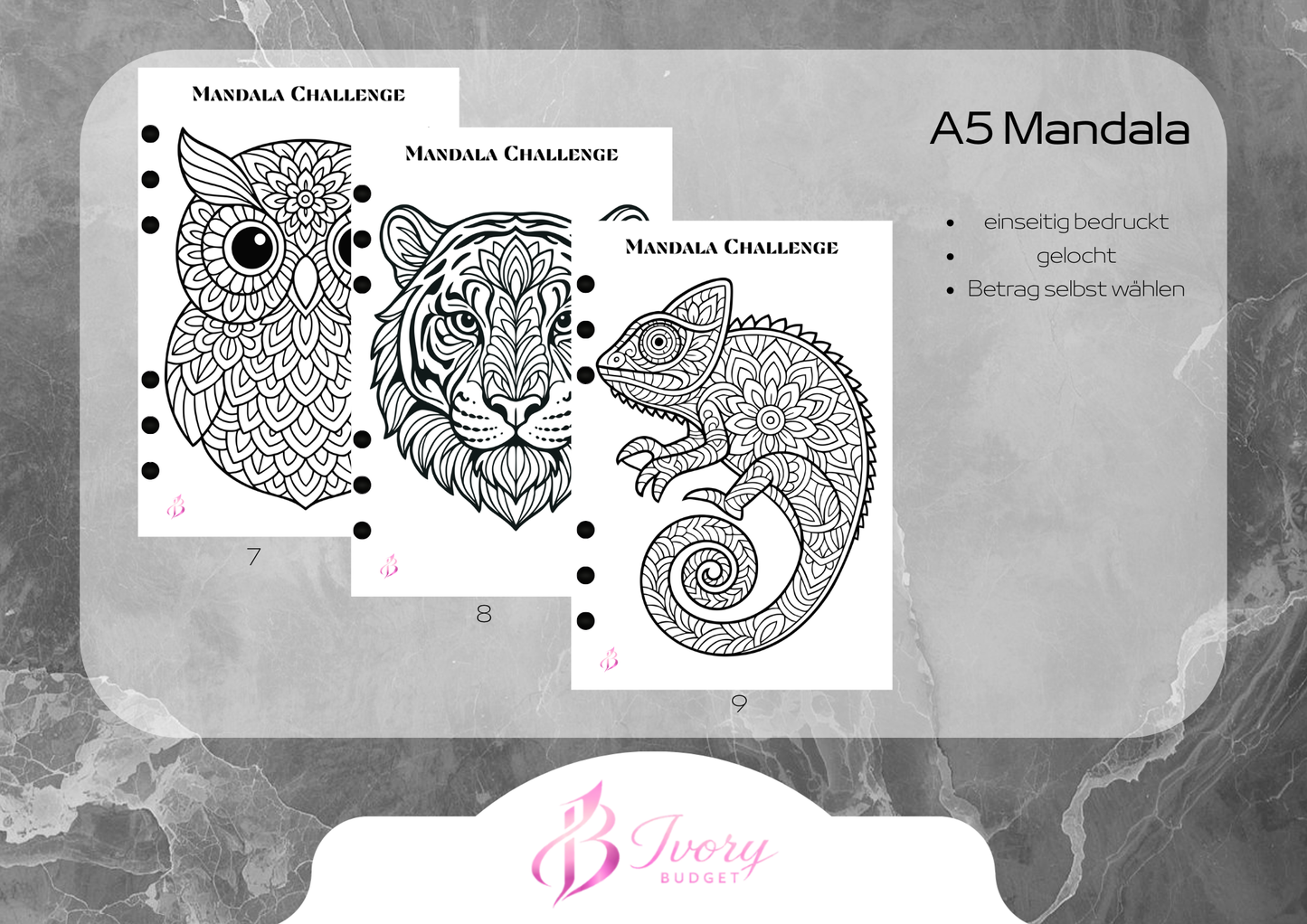 Mandala Challenge A5