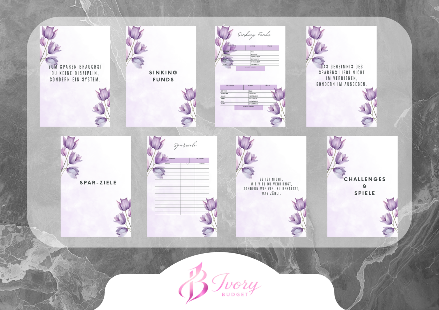 A5 Budget Planer Lila