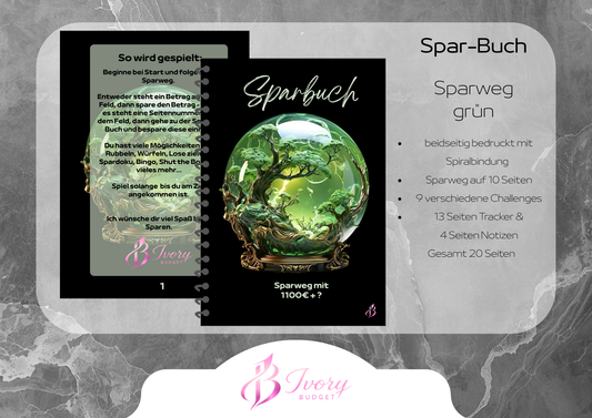 Sparbuch Sparweg div. Farben