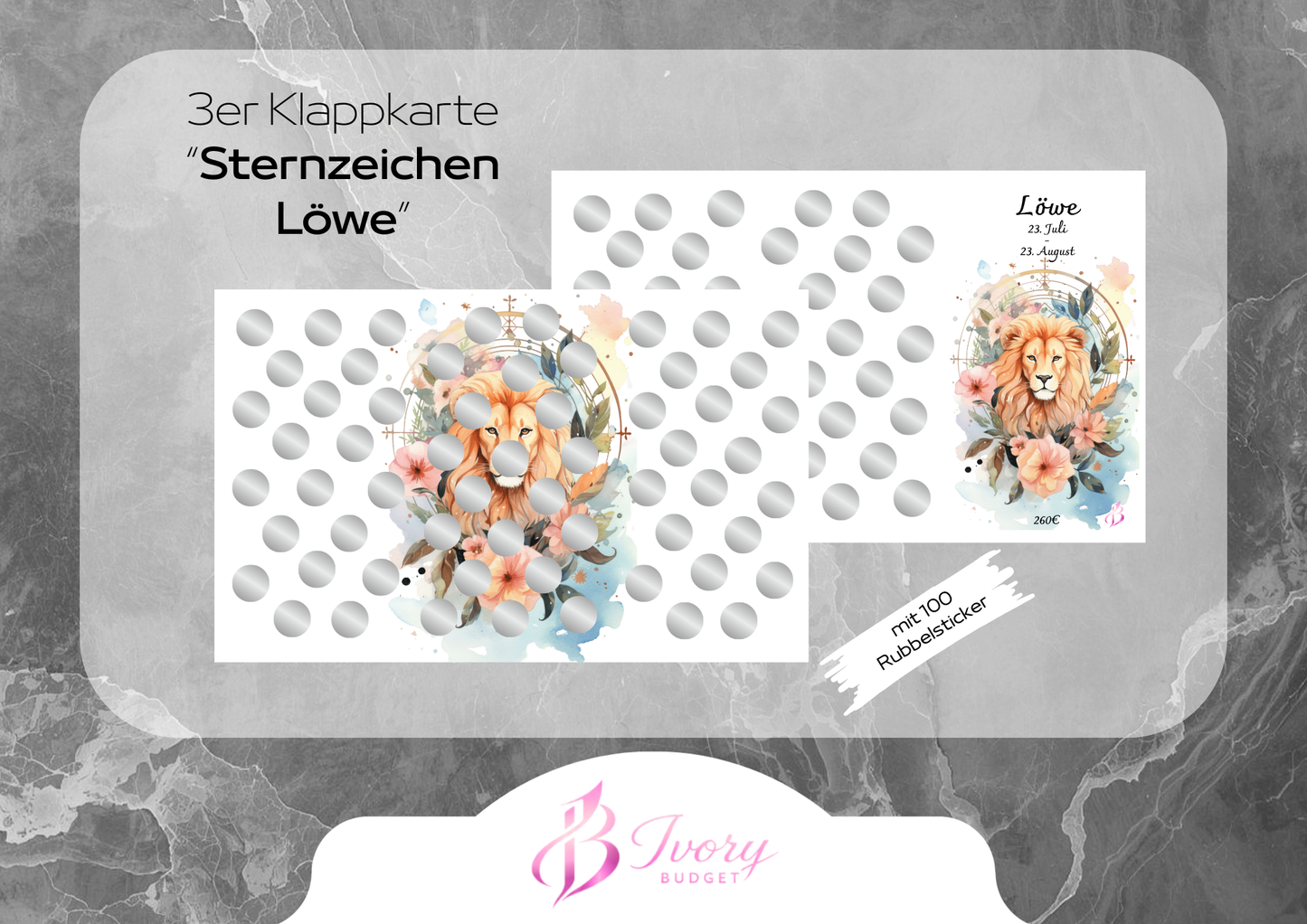 Klappkarte Sternzeichen