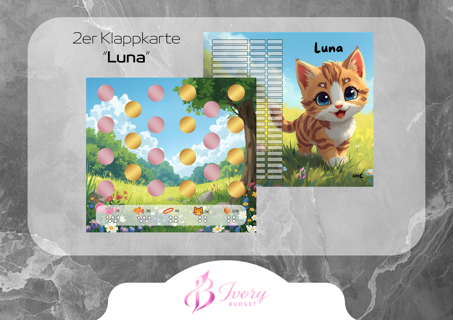 Klappkarte Luna