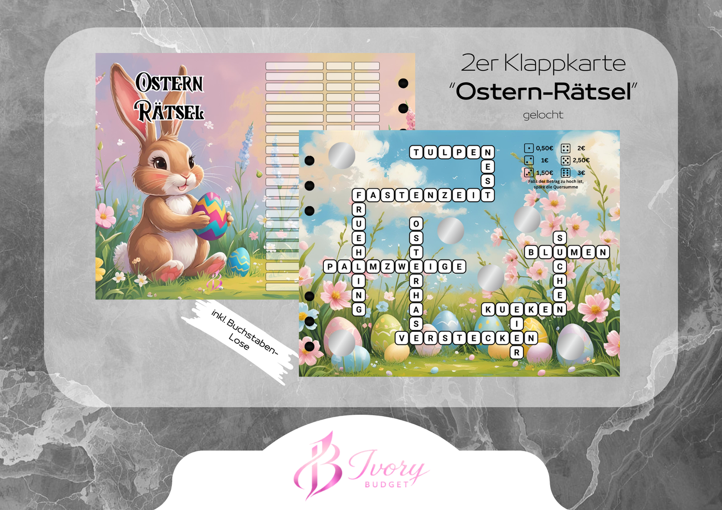 Klappkarte Ostern-Rätsel