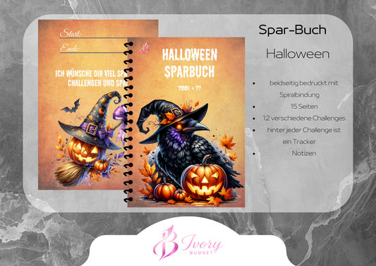 Halloween-Sparbuch