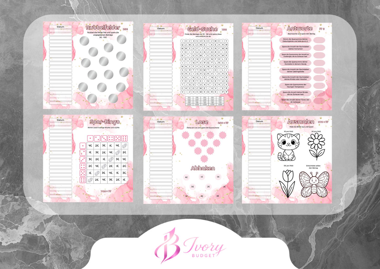 A5 Mein Sparbuch div. Farben