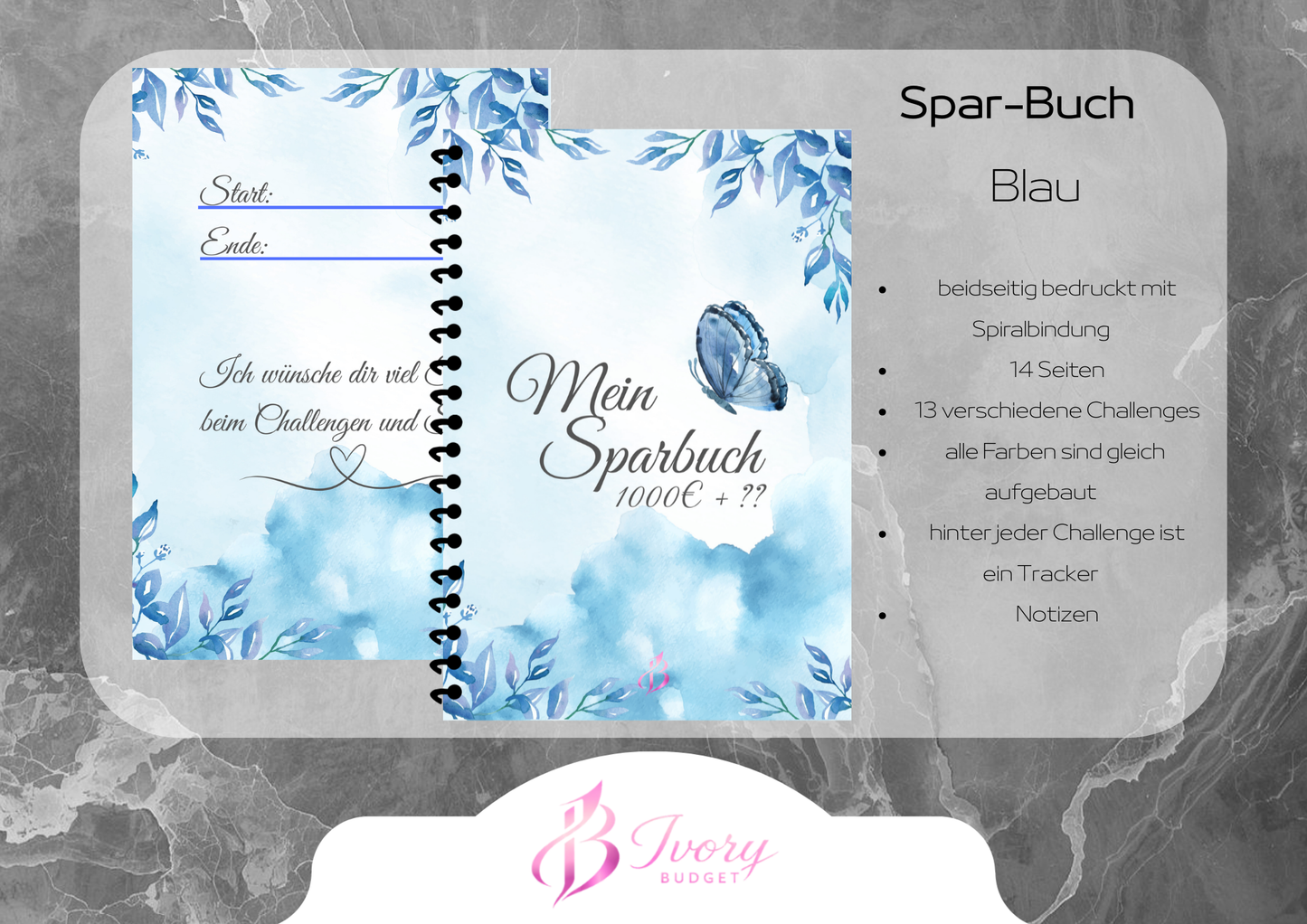 A5 Mein Sparbuch div. Farben
