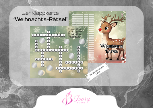 Klappkarte Weihnachts-Rätsel