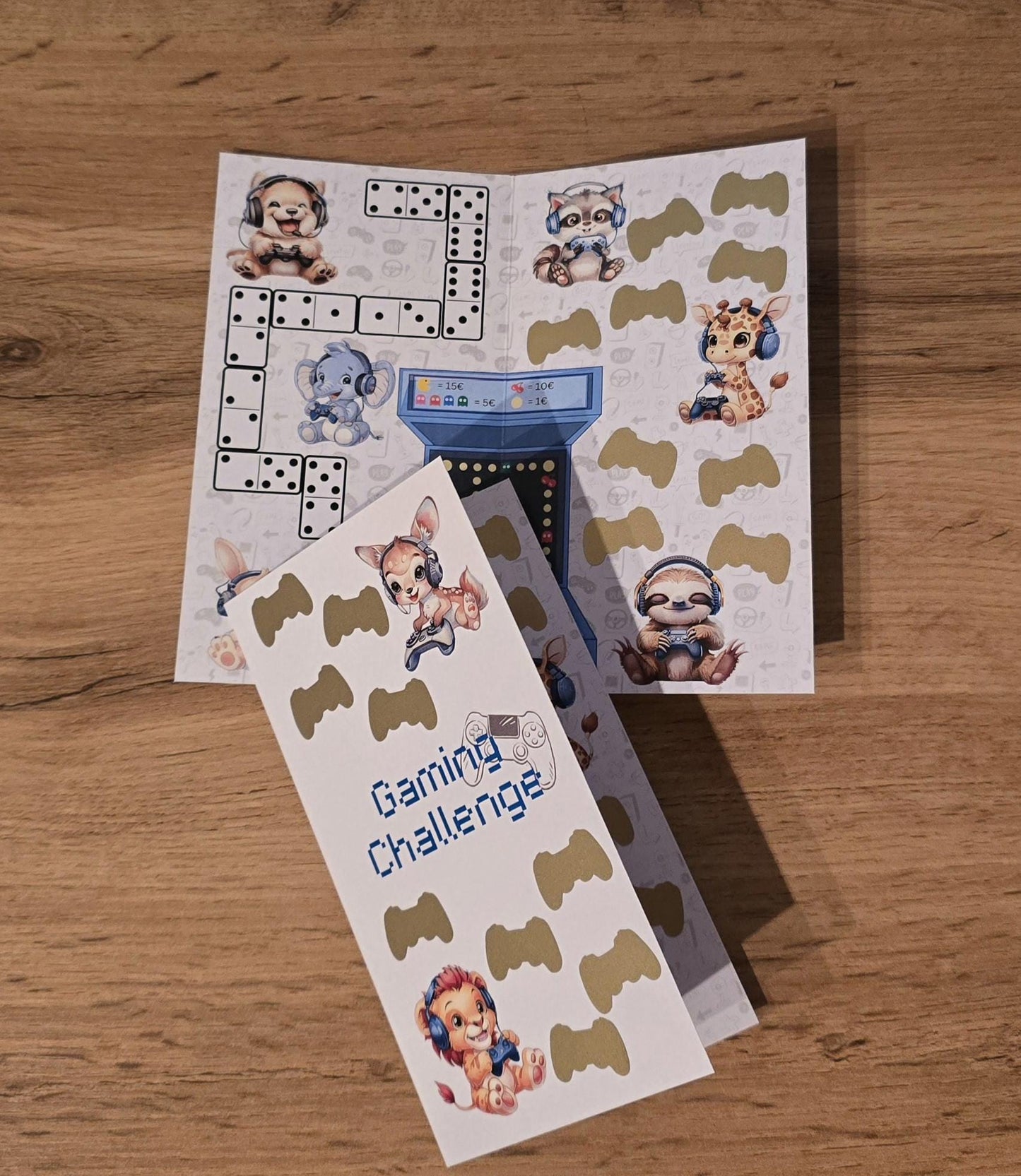 Klappkarte Gaming Challenge