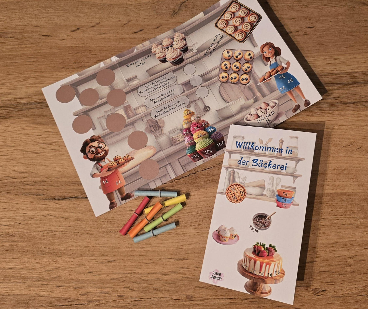 Klappkarte Willkommen in der Bäckerei