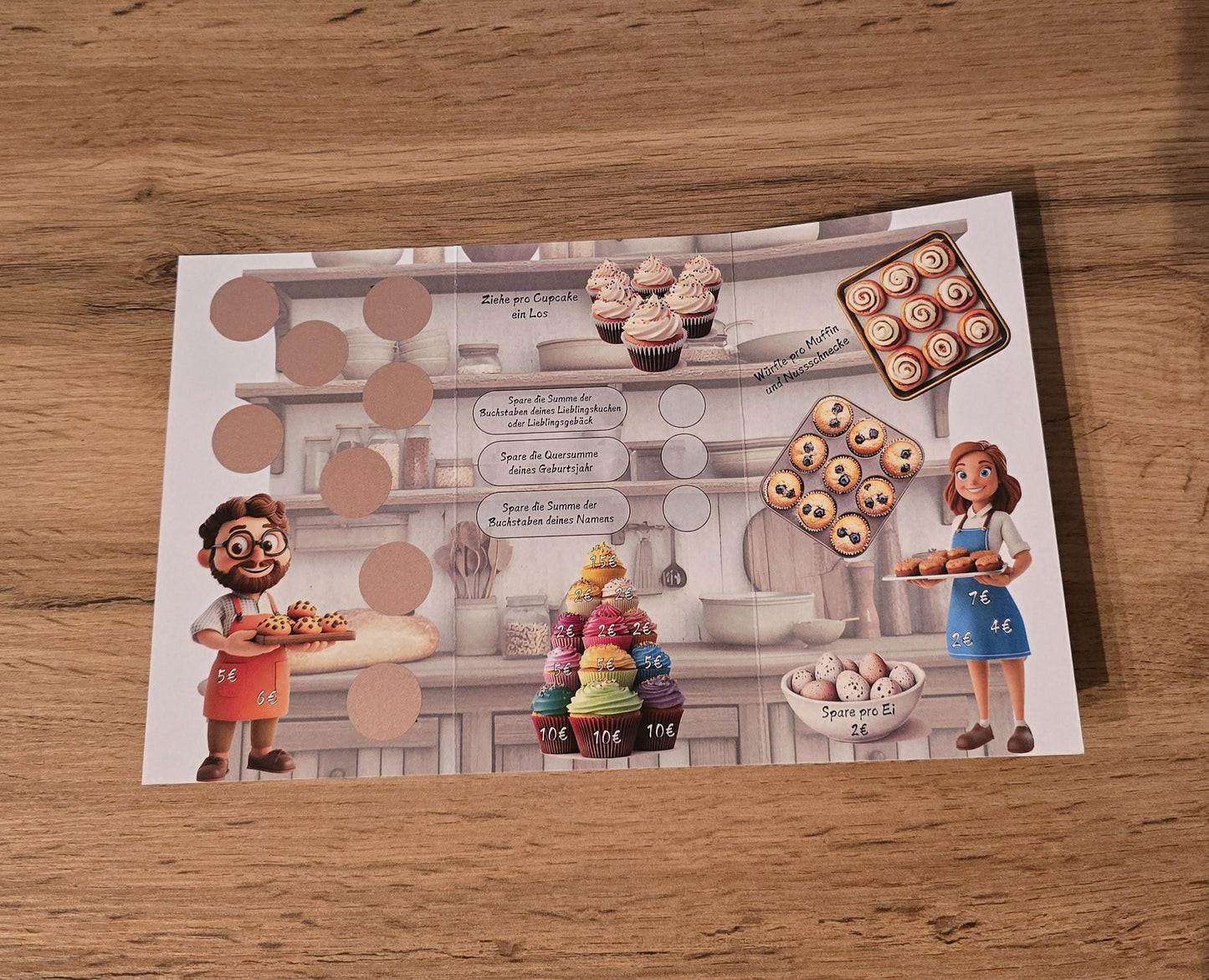 Klappkarte Willkommen in der Bäckerei