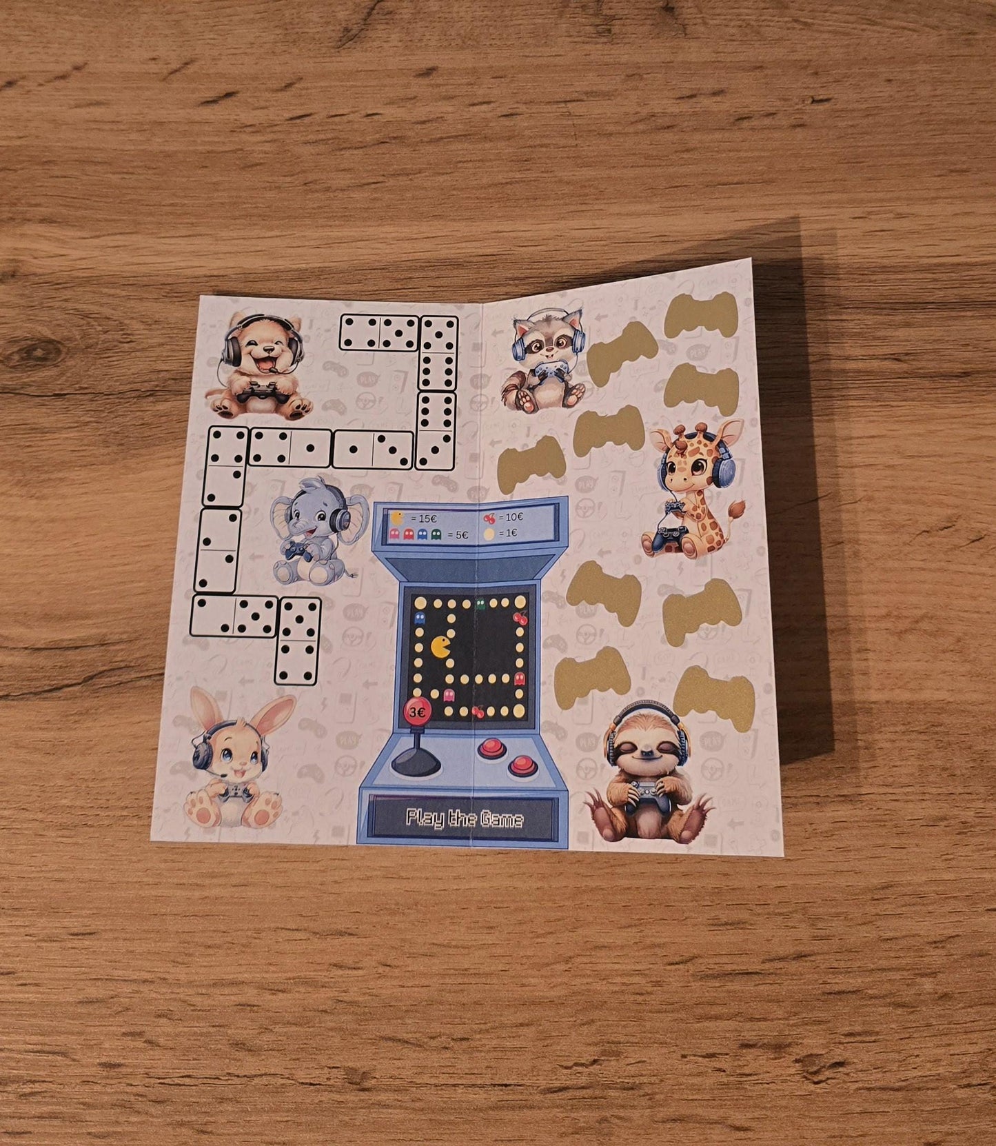 Klappkarte Gaming Challenge