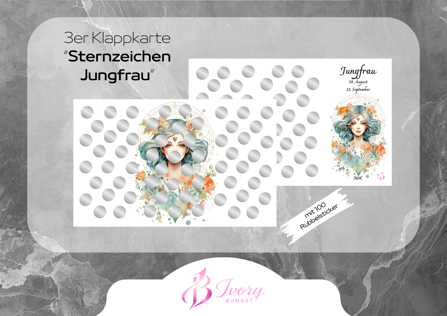 Klappkarte Sternzeichen